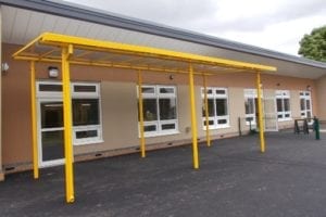 Shelter we installed at College House Primary School