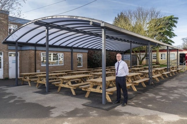 Shelter we fitted at Cirencester College