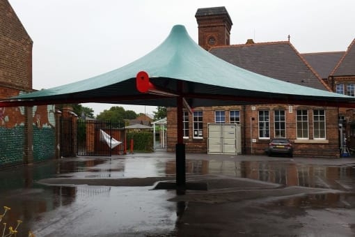 Playground canopy we made for Ashgate School