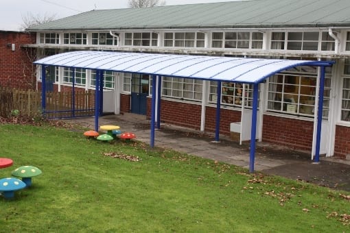 Shelter we added to Crowmoor Primary School
