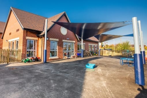 Shade sail we installed at Malpas Alport School