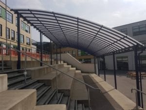 Shelter we designed for Netherwood Academy