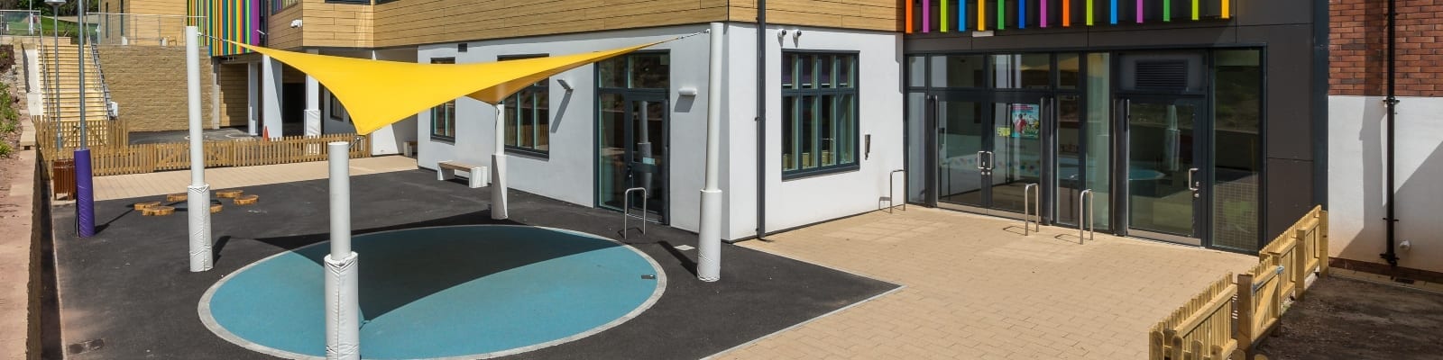 Pontprennau Primary School Yellow Shade Sail