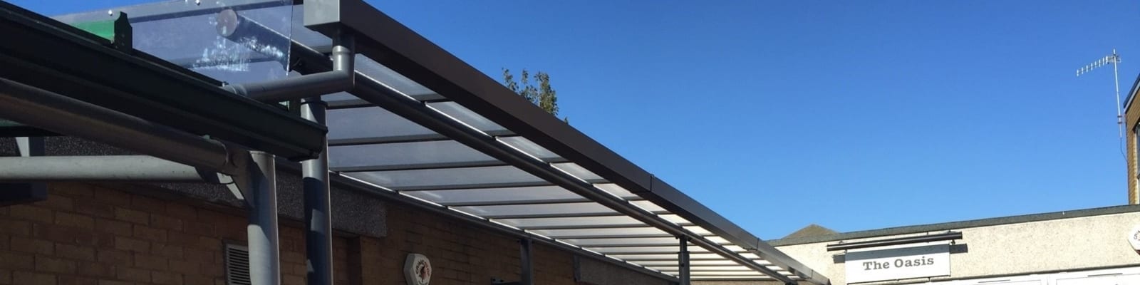 The Chase High School Straight Roof Shelter