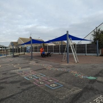 Down Hall Primary School Shade Sail