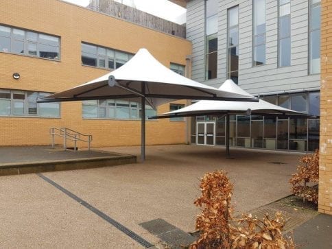 Ebbw Fawr Learning Community Umbrella Canopies