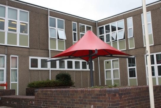 Edgecliff High School Fabric Umbrella Canopy