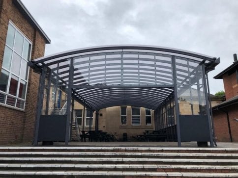 Lymm High School Curved Roof Canopy