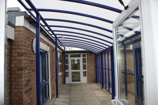 Canopy we designed for Pinchbeck East School