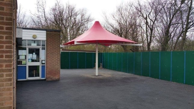 Ryders Green School Red Canopy