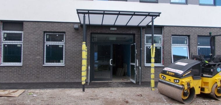 Shelter fitted at Turves Green Boys School