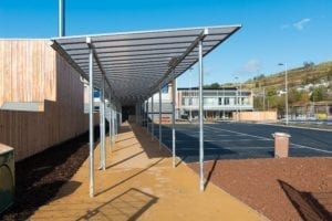 Ebbw Fawr Learning Community Bespoke Canopies
