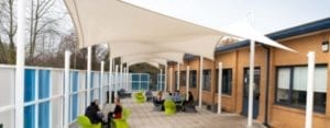 Wilmslow High School Bespoke Shade Sails Bespoke shade sails we designed for Wilmslow High School