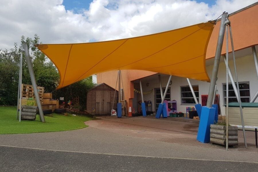 Yellow Fabric Bespoke Shade Sail