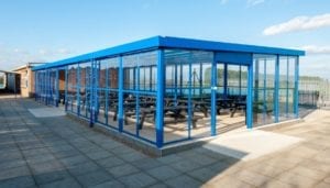 Dining shelter made for Branston Academy