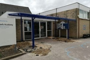 Shelter we fitted at High Hazels Academy