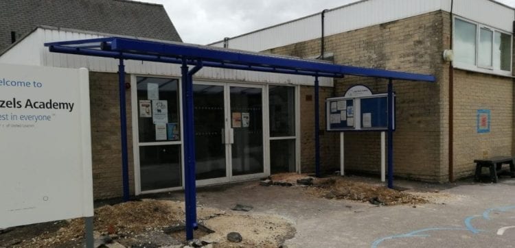 High Hazels Academy Entrance Shelter