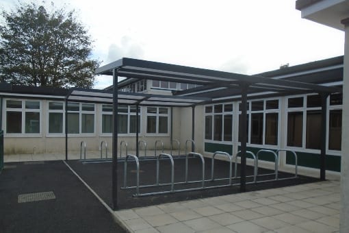 Cycle store we fitted at Leavesden Green Primary School