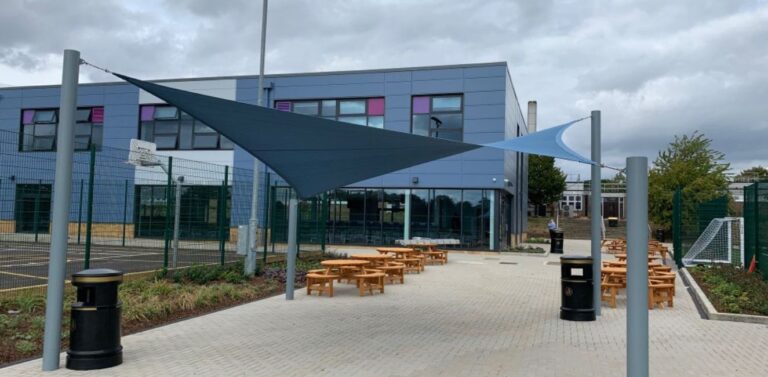 Outdoor sail at Jack Hunt School