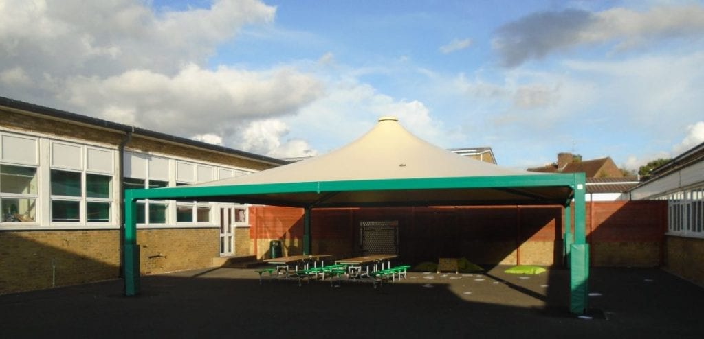 Canopy installed at Queen Eleanor School