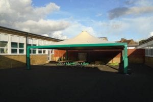 Canopy installed at Queen Eleanor School