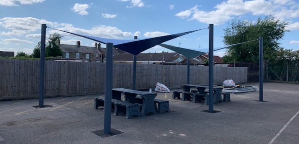 Shade Sail installed at The Peele Community College