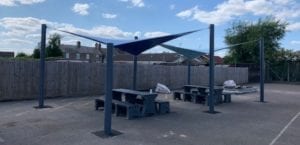 Shade Sail installed at The Peele Community College