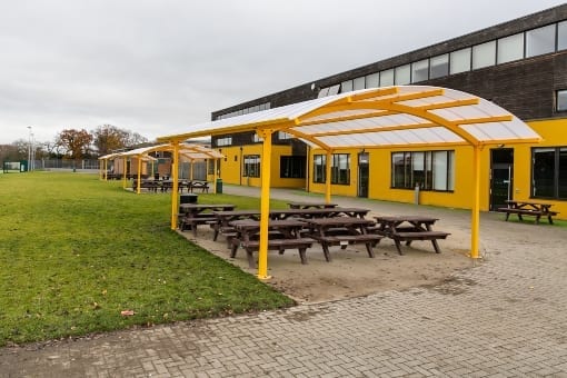 Shelters we fitted at Waingels College