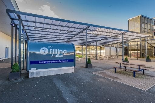 Shelter we installed at Whitecross High School