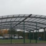Covered Multi Use Games Area we fitted at Zaytouna Primary School