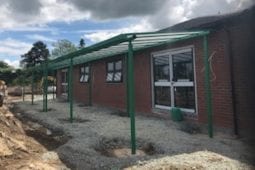 Shelter we added to Ark Day Nursery