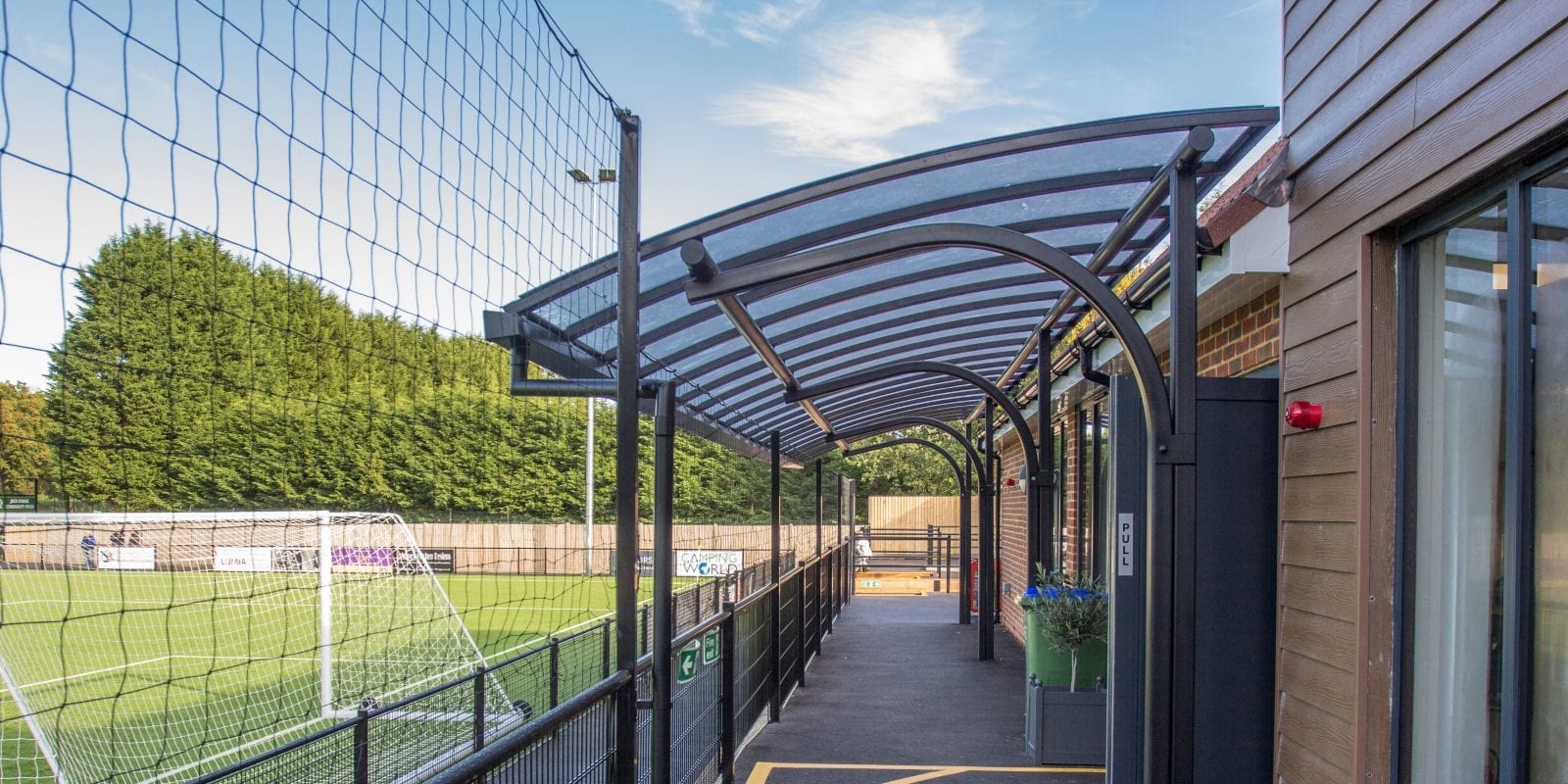 Horsham Football Club Cantilever Canopy