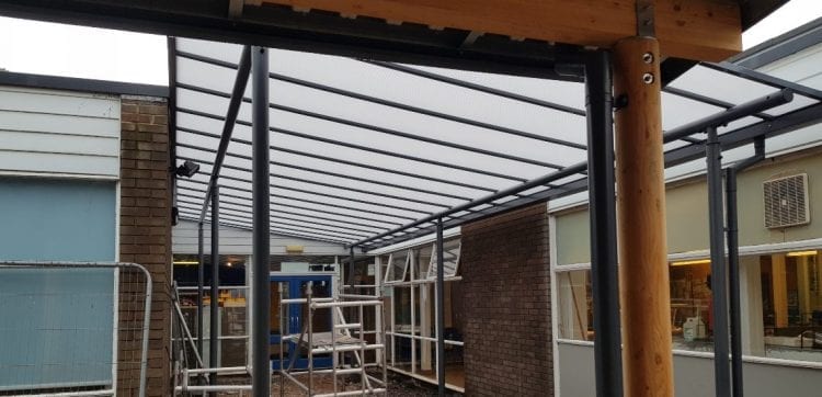 St Andrews CE Primary School Shelter Shelter we fitted at St Andrews CE Primary School