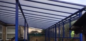 Shelter we installed at St Mary's Catholic Primary School