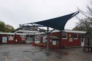 Shade Sail we installed at St Pauls CE Primary School