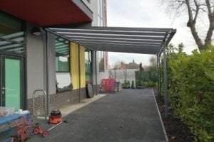 Shelter we fitted at The Mawney School