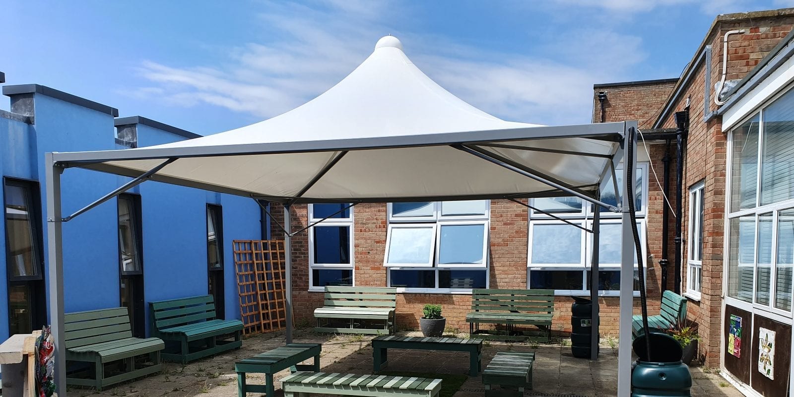Tepee Canopy we fitted at Thomas A Becket Junior School