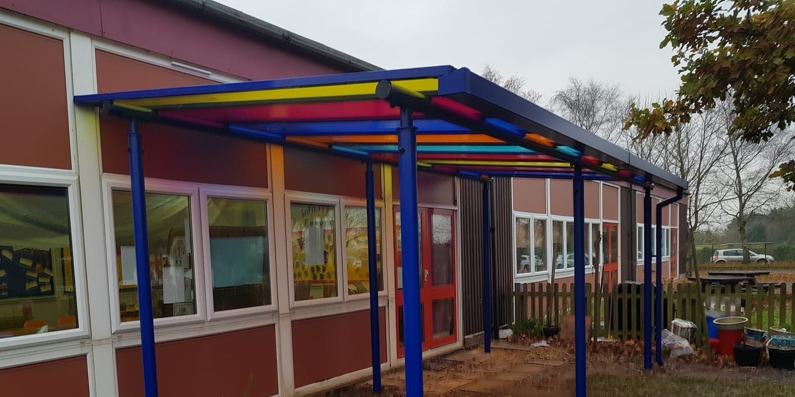 Shelter we designed for Blenheim Park Academy