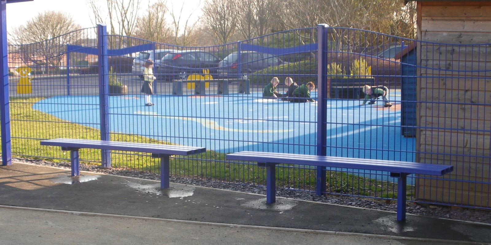 Blue School Fencing