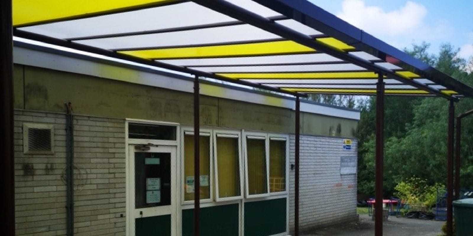 Canopy we made for Chaddlewood Primary School