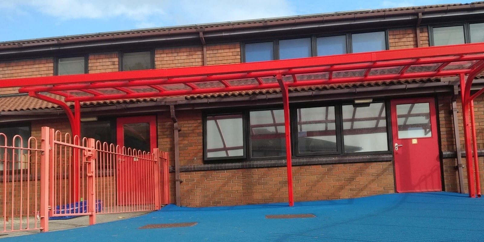 Canopy we designed for Milking Bank Primary School