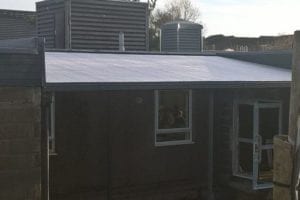 Straight roof shelter we made for Northmuir Primary School