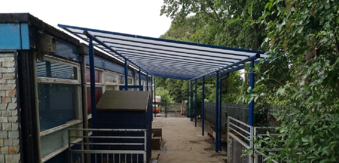 Shelter we fitted at Ysgol T Gwynn Jones