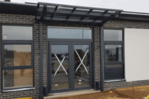 Entrance canopy we built for South Hunsley Primary School