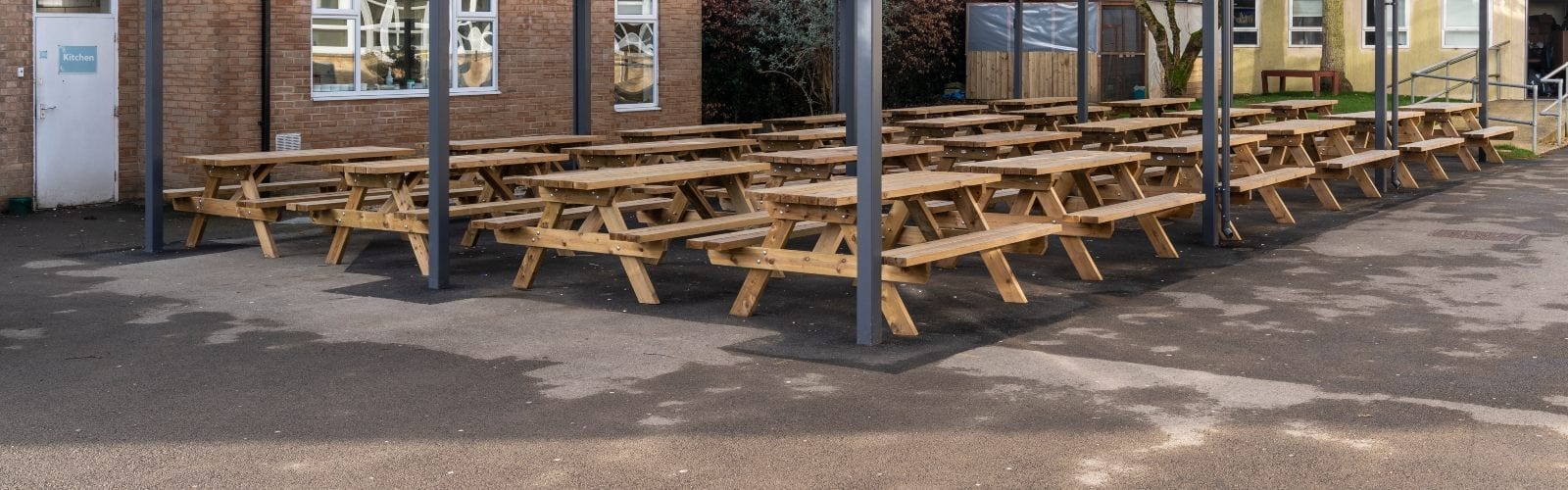 Tarmac and Benches at Cirencester College