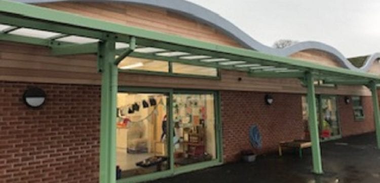 Shelter we installed at Tattenhall Primary School