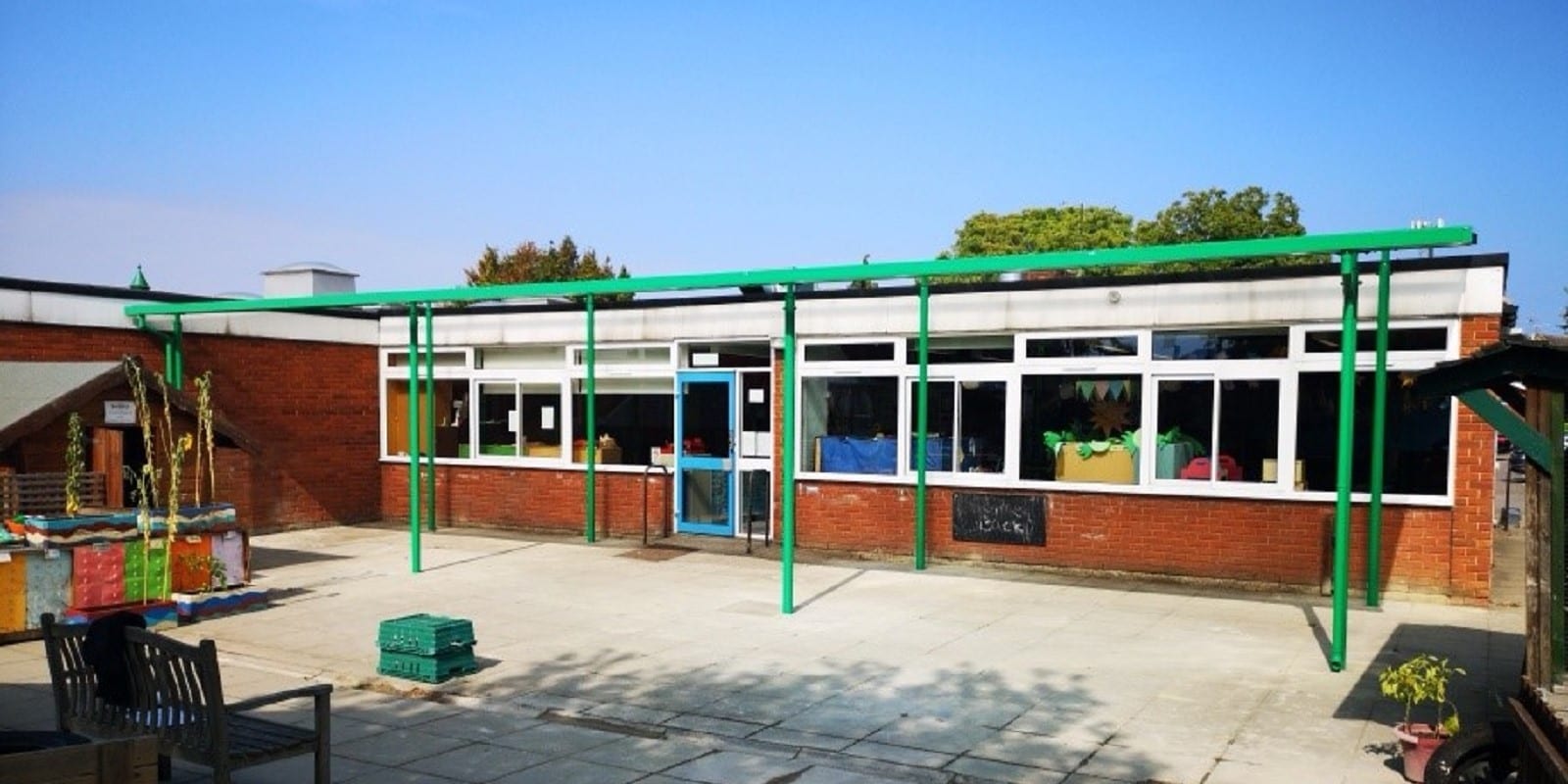 Shelter we fitted at The Mary Bassett Lower School