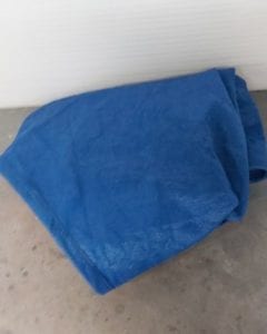 Blue Triangle Shade Sail