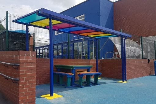 Shelter we designed for Djanogly North Gate Academy