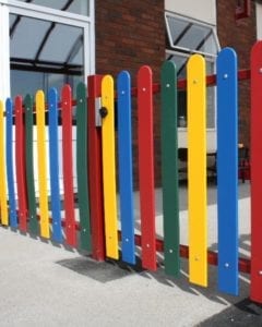 Plastic Rounded Fence Pales